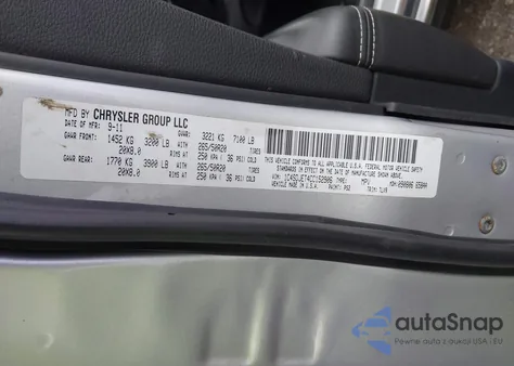 2012 Dodge Durango Citadel z USA, uszkodzony, nr VIN 1C4SDJET4CC152906